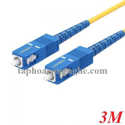 Ugreen 70664 3M SC-SC cáp nhảy quang Single mode màu vàng Optical Fiber NW131 30070664
